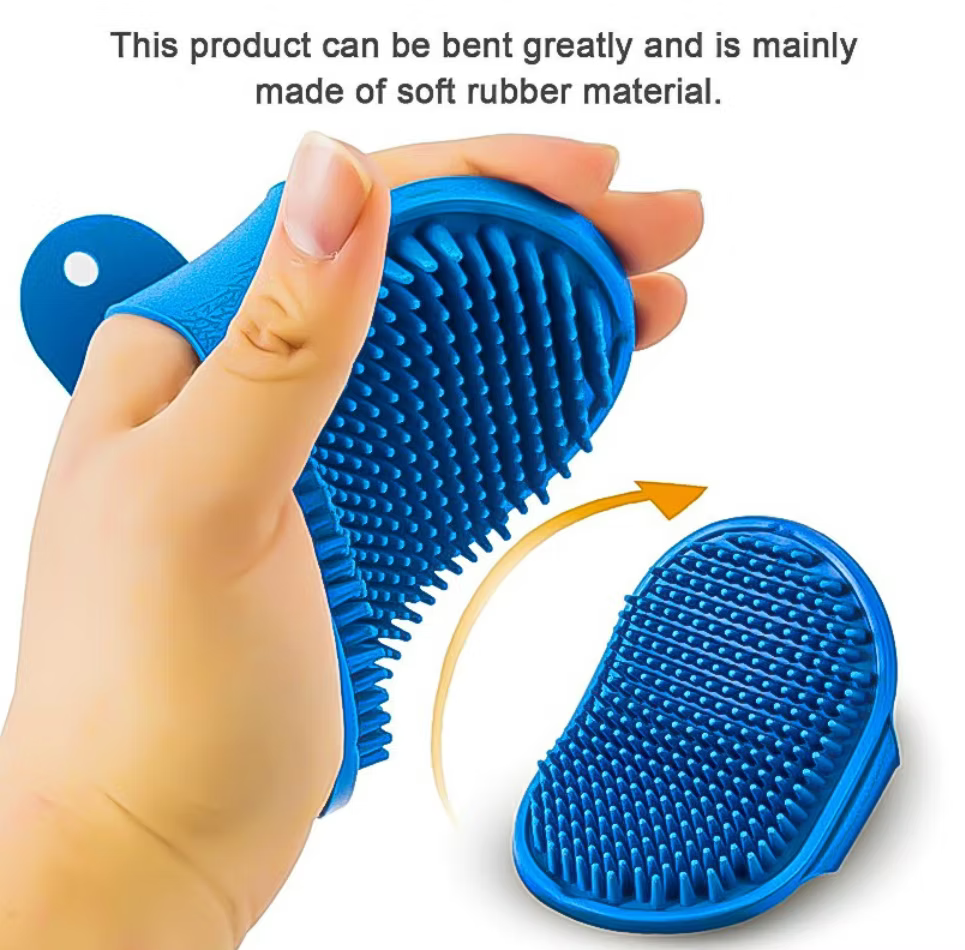 Rubber Grooming Brush Cat/Dog