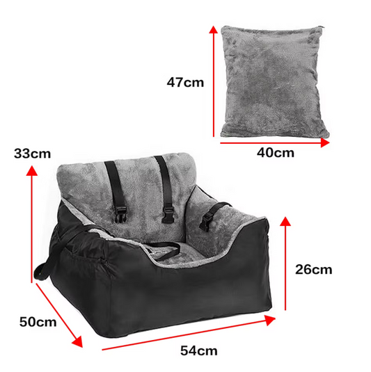 Pet Car Booster Seat for Small Dogs and Cats with Storage